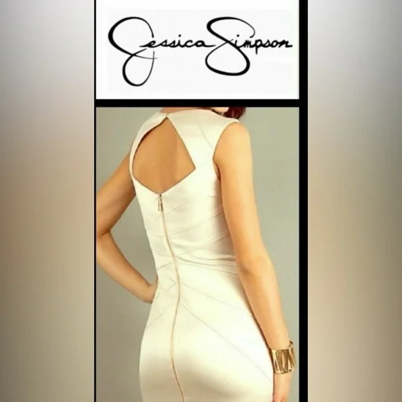 Jessica Simpson Blush Beige
Sheath Bandage Open Back - Picture 2 of 12